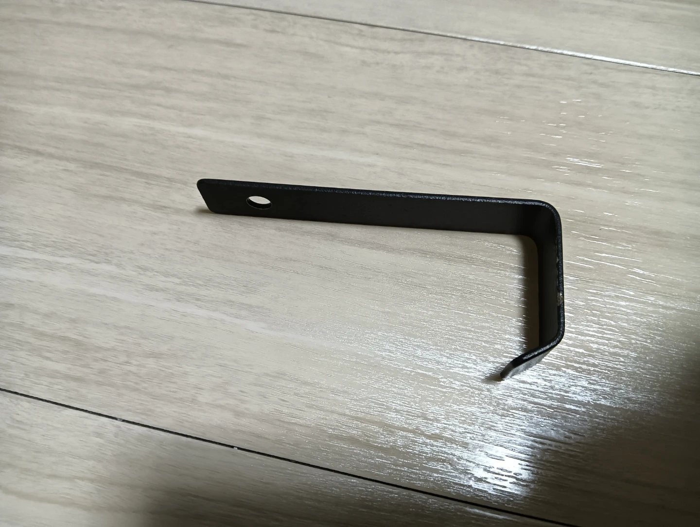 L字型 フック 金具 ブラック