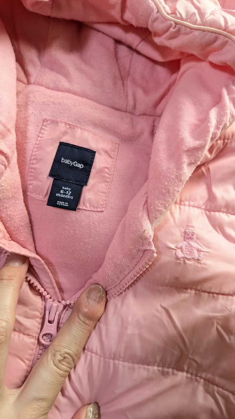 baby Gap 中綿ジャンプスーツ ピンク 70㎝の写真3枚目