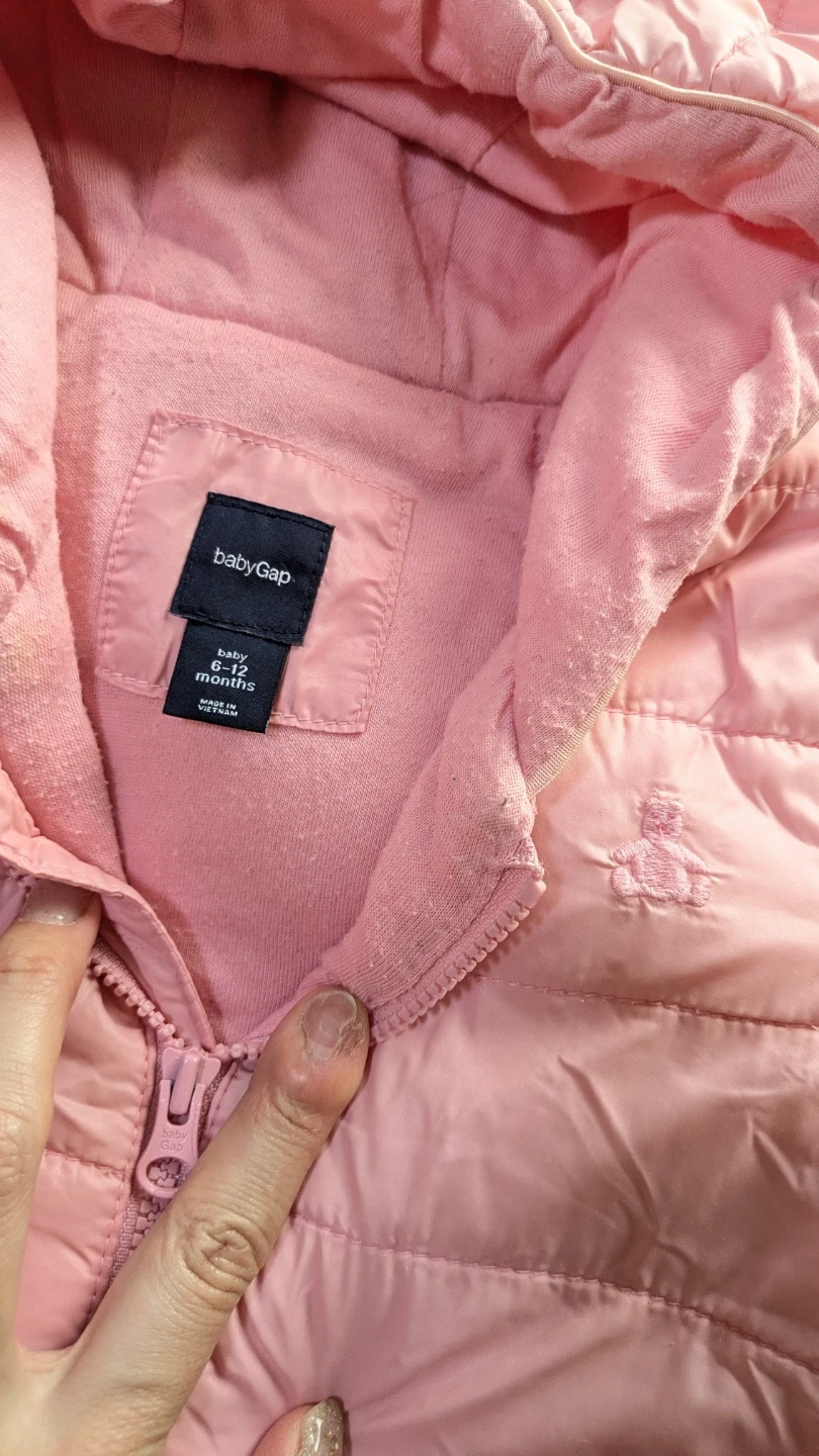 baby Gap 中綿ジャンプスーツ ピンク 70㎝の写真3枚目