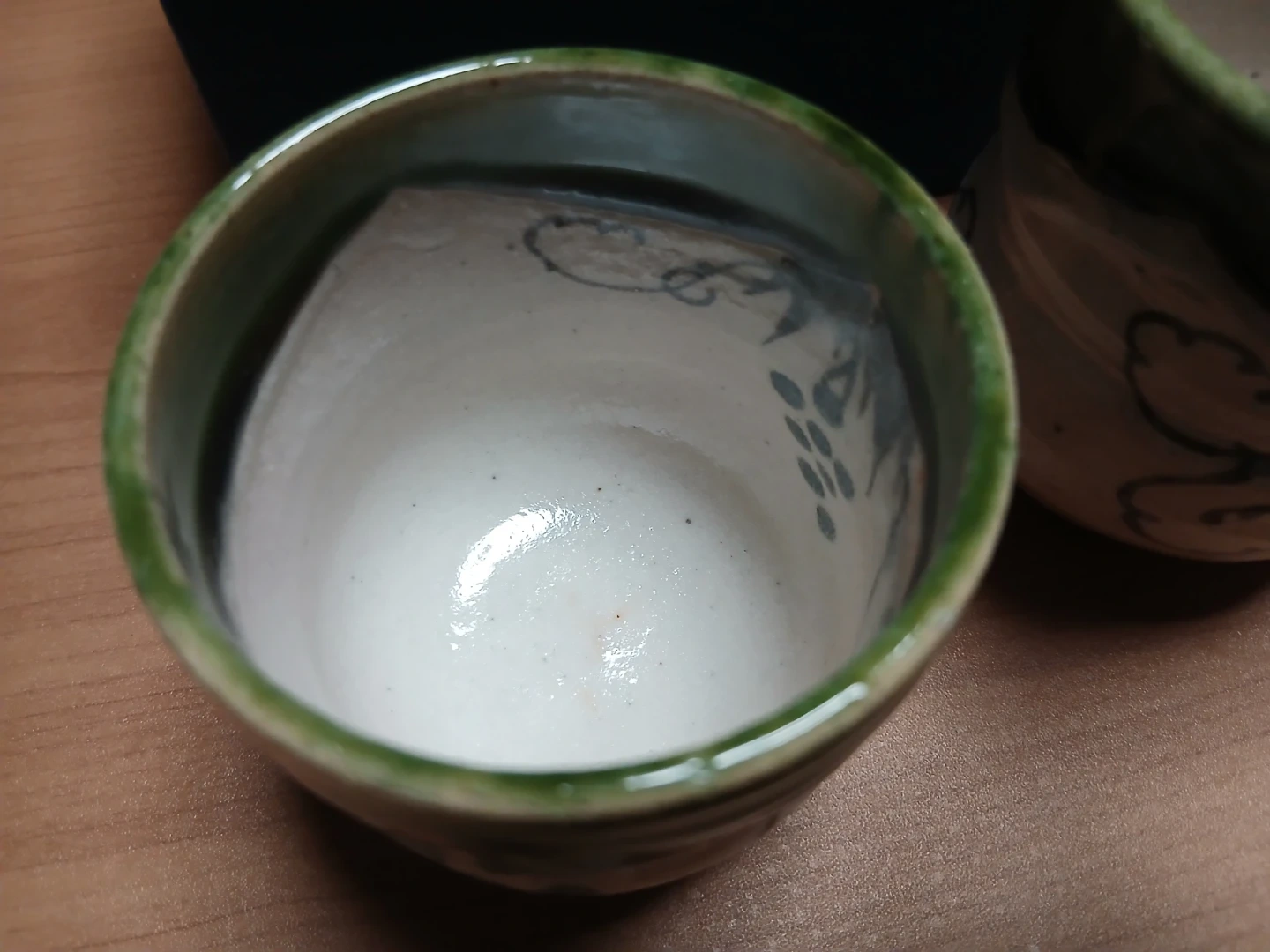 織部焼 湯呑み ペア 伝統の器 箱付きの写真2枚目