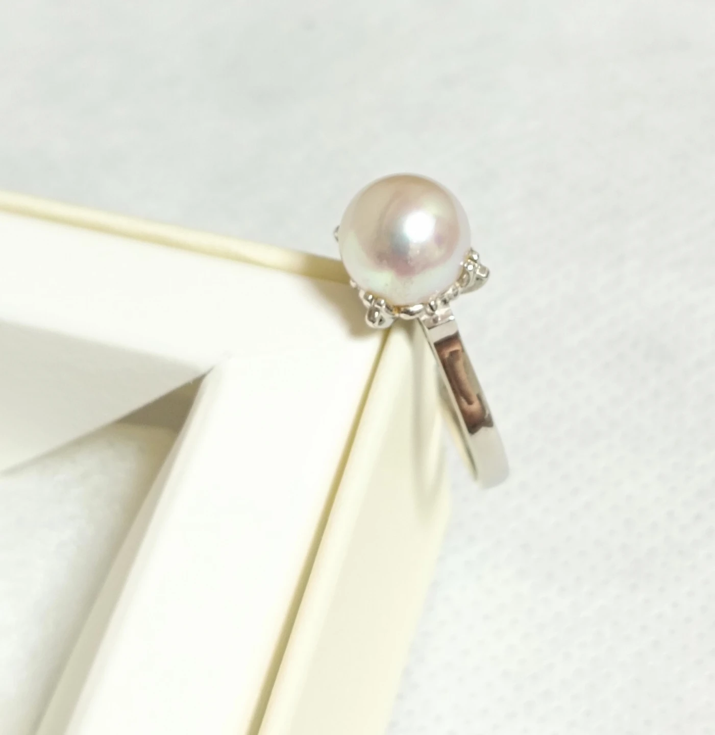 美品。TASAKI 田崎真珠 8.1mm パール プラチナ900 リング 指輪の写真7枚目