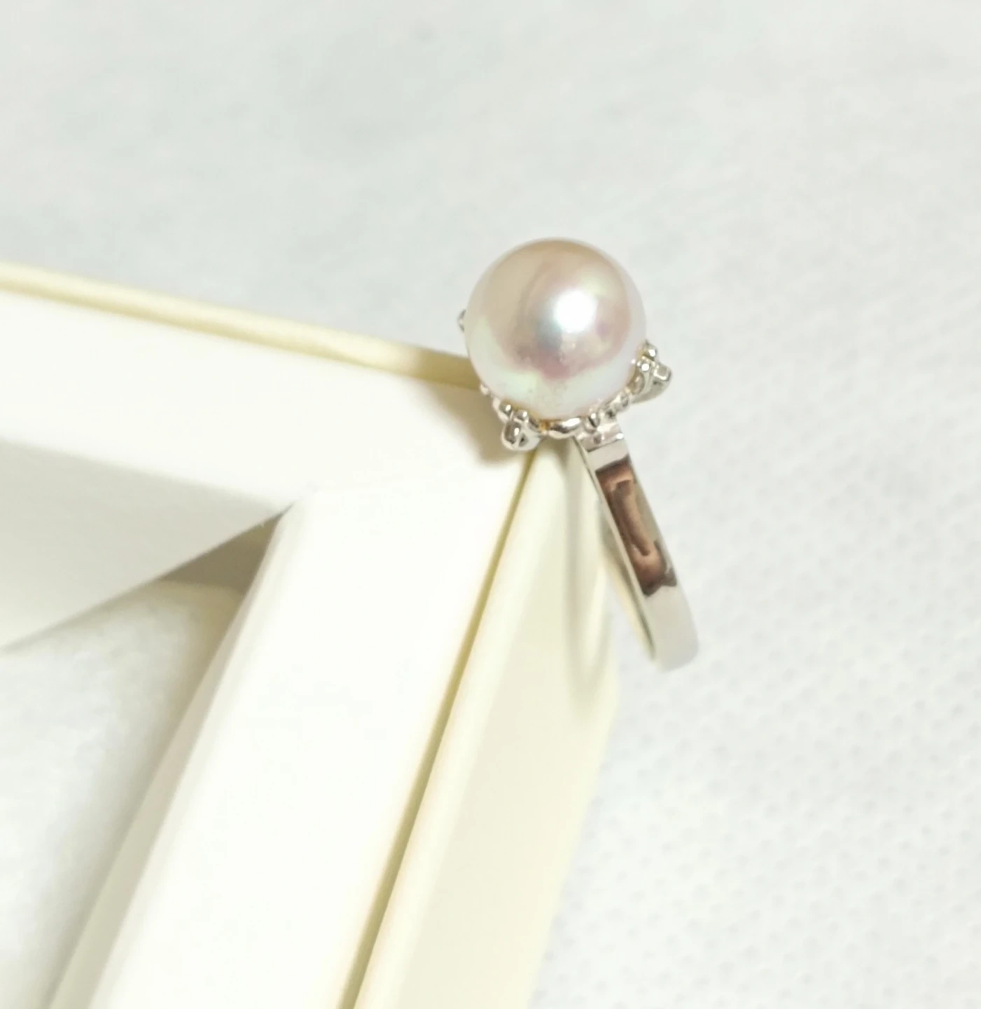 美品。TASAKI 田崎真珠 8.1mm パール プラチナ900 リング 指輪の写真7枚目