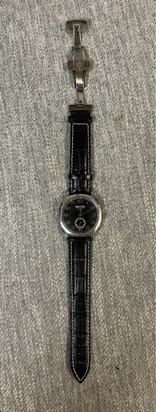 完動品【GOLD PFEIL】 腕時計 クォーツ ブラック文字盤の写真5枚目
