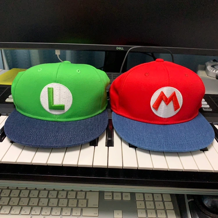 ユニバーサルスタジオ マリオ ルイージ キャップセット