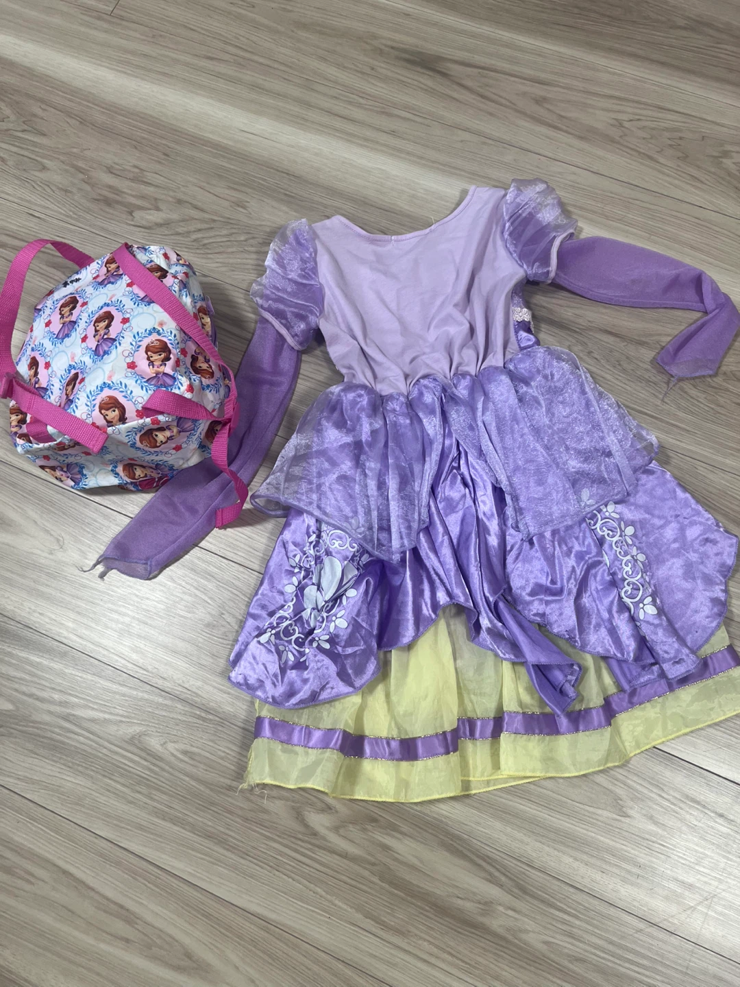 ちいさなプリンセス ソフィア ドレス＆リュックセットの写真2枚目