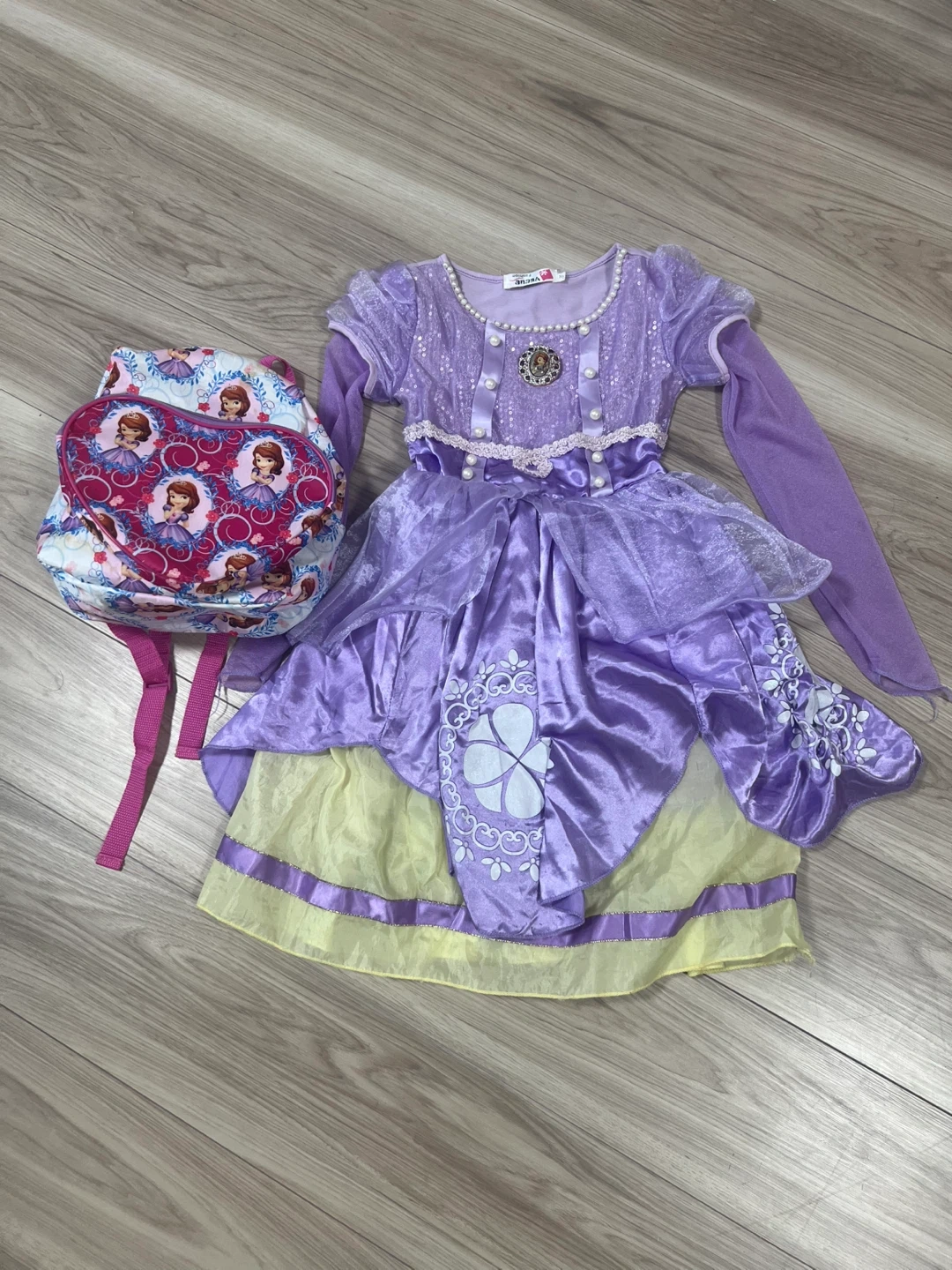 ちいさなプリンセス ソフィア ドレス&リュックセット