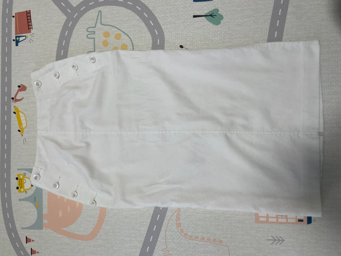 スピックアンドスパン Spick and Span ストレッチタイトスカート 白