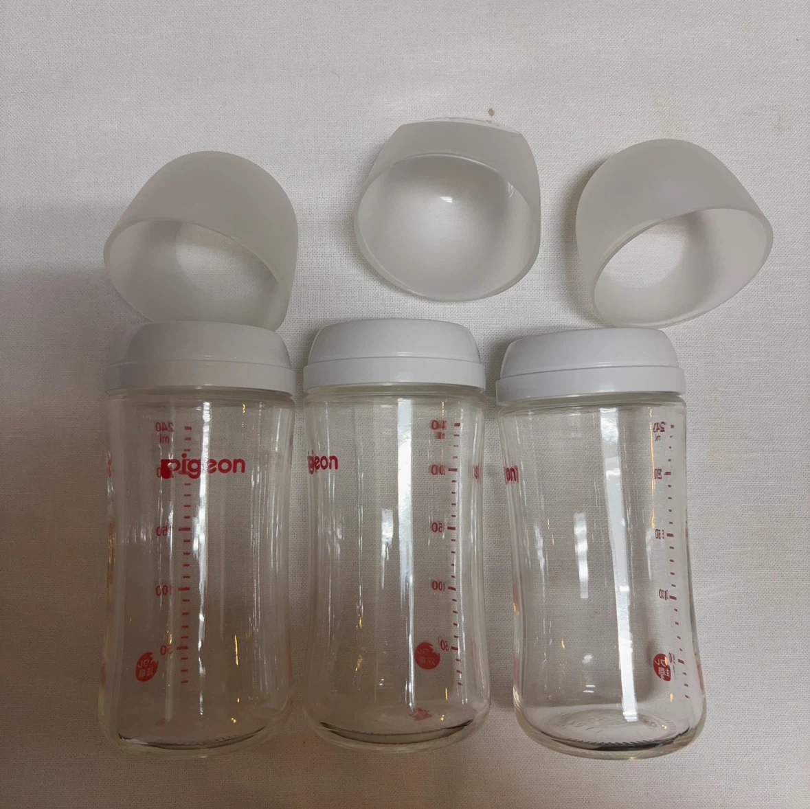 ピジョン 耐熱ガラス 哺乳瓶 240ml 3本セット