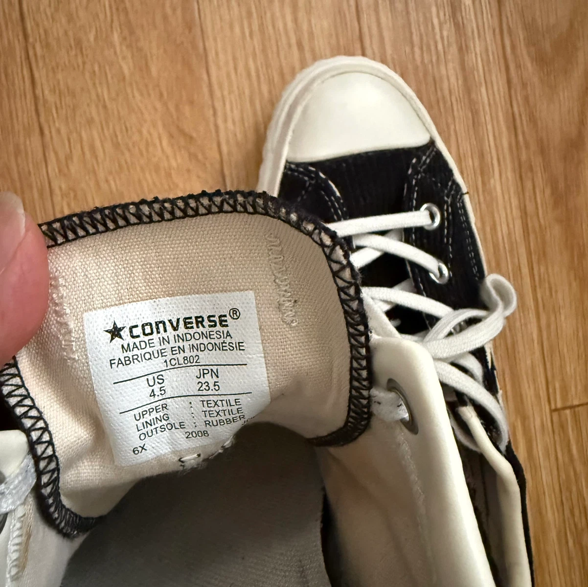 コンバース CX-PRO SK 黒 23.5cmの写真5枚目