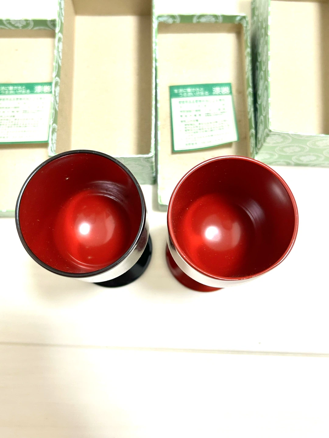 【新品】会津漆器 ワイングラス ペアセット 大塚漆器店 うるし塗装 参考7千円の写真3枚目
