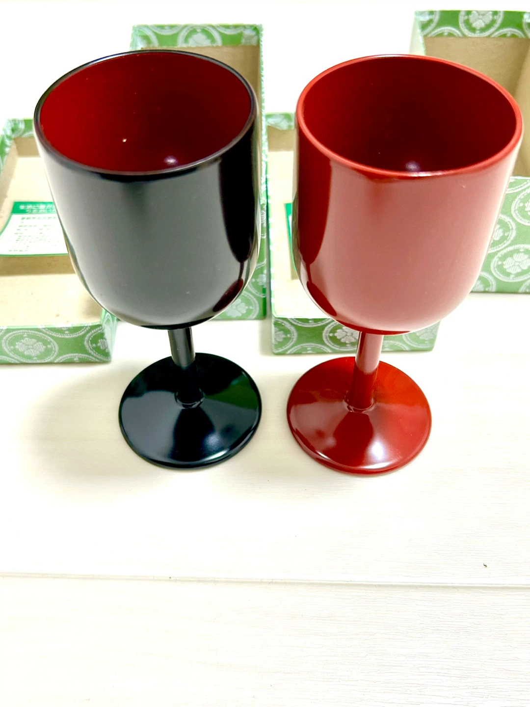 【新品】会津漆器 ワイングラス ペアセット 大塚漆器店 うるし塗装 参考7千円の写真6枚目