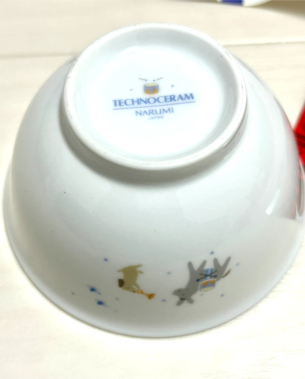 【新品未使用】NARUMI ナルミ ブレーメン 飯茶碗 ブルー 子供用食器 箱付きの写真7枚目