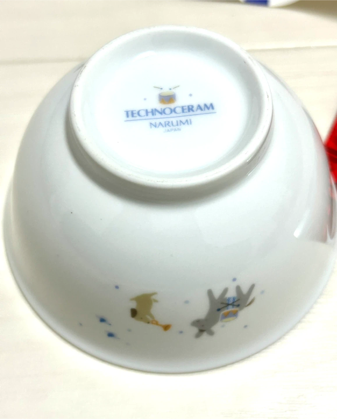 【新品未使用】NARUMI ナルミ ブレーメン 飯茶碗 ブルー 子供用食器 箱付きの写真7枚目