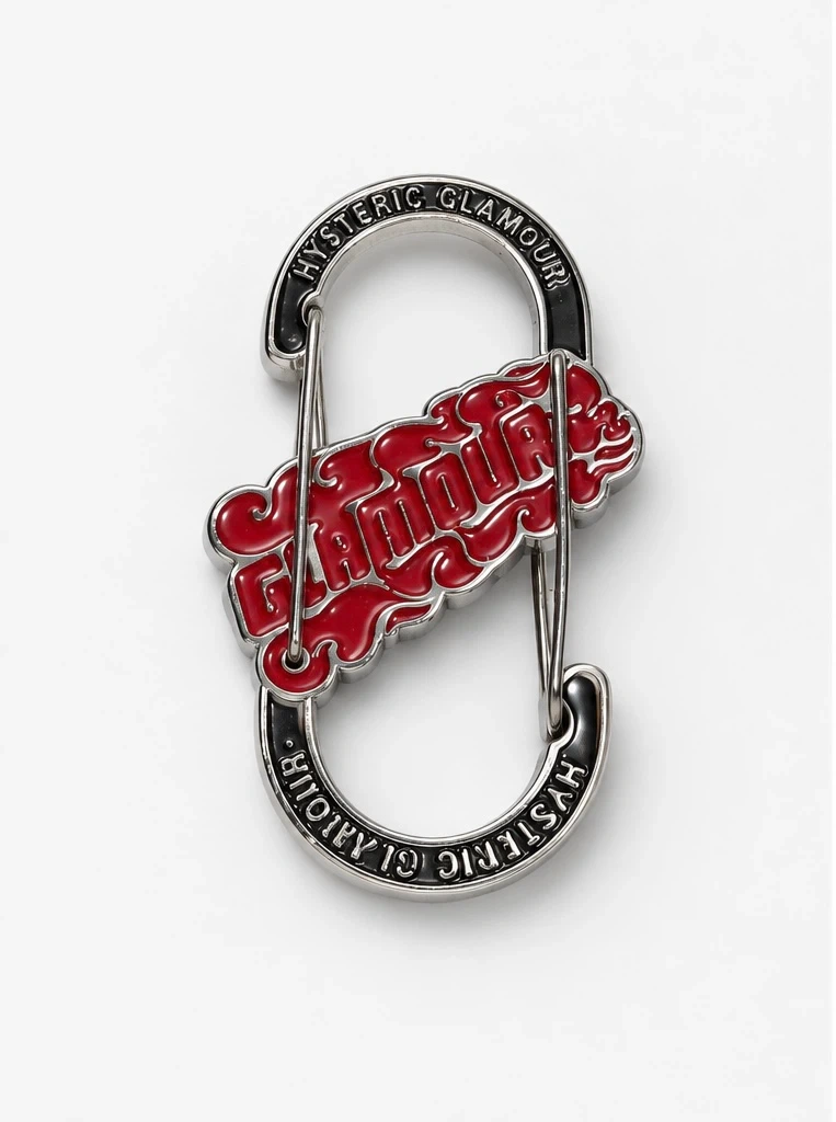 HYSTERIC GLAMOUR FLAME LOGO カラビナキーホルダー