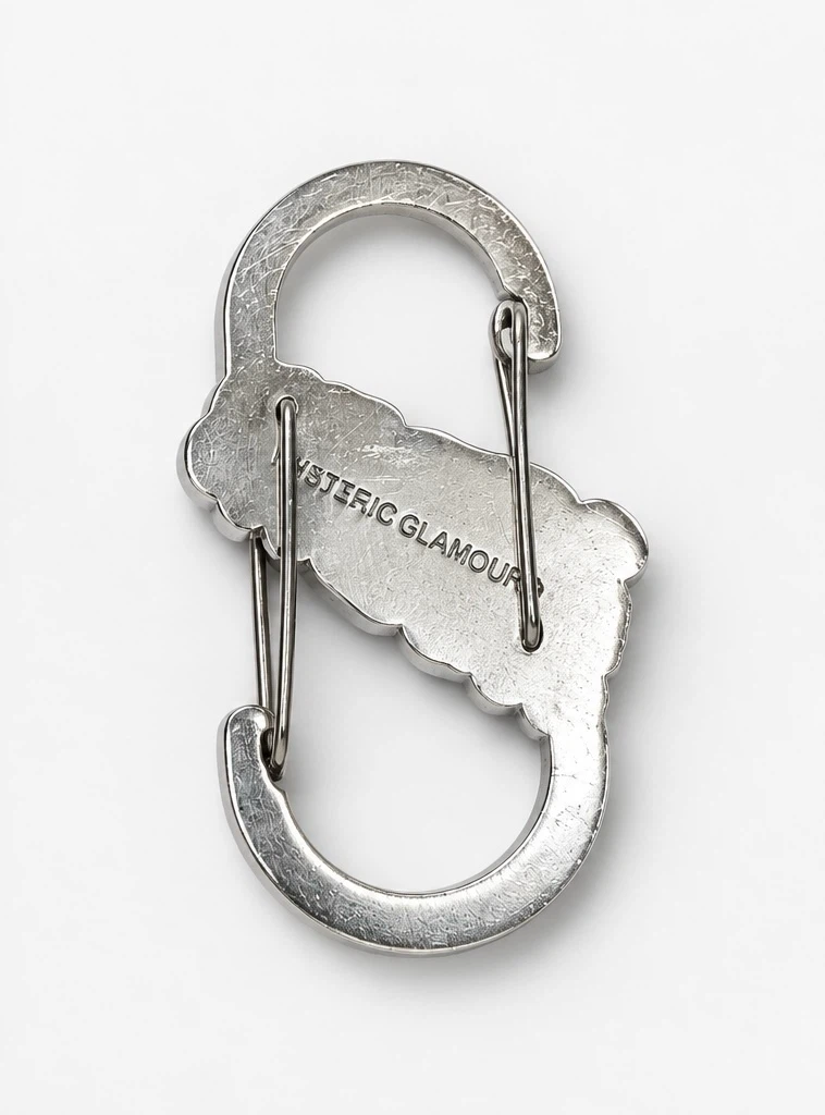 HYSTERIC GLAMOUR FLAME LOGO カラビナキーホルダーの写真2枚目