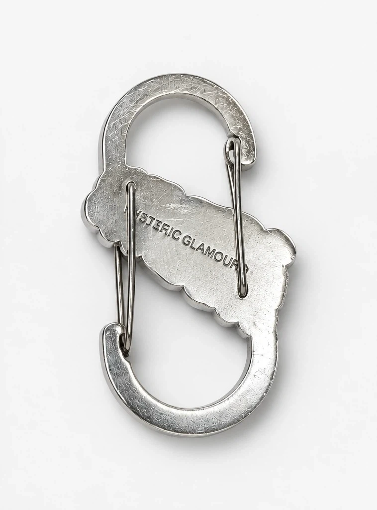 HYSTERIC GLAMOUR FLAME LOGO カラビナキーホルダーの写真2枚目