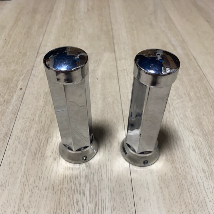 バイク用 メッキハンドルグリップ 左右セットの写真2枚目