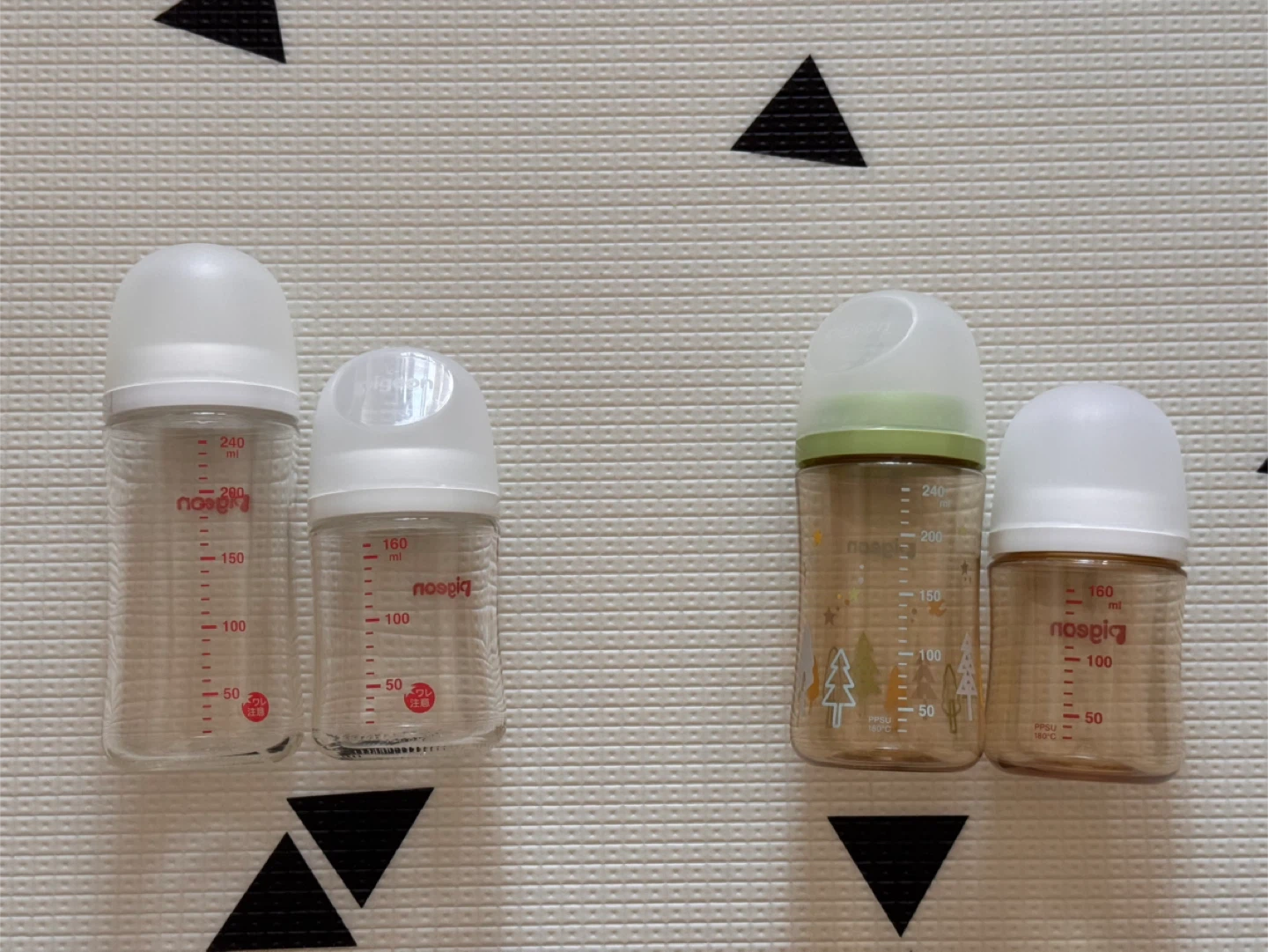 ピジョン 哺乳瓶 4本セット 240ml/160ml