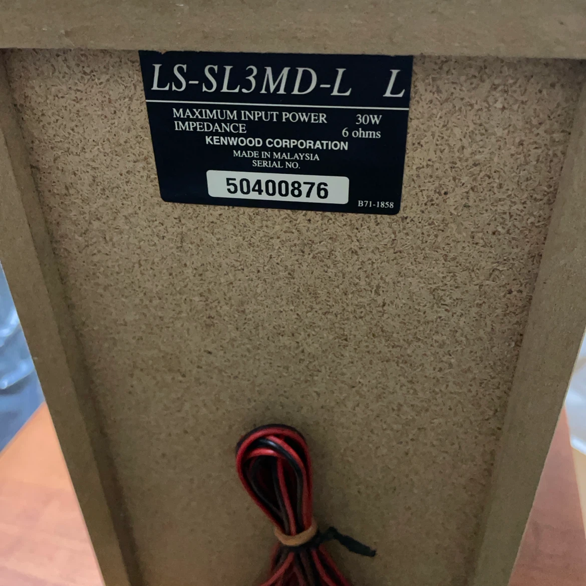 ケンウッド　スピーカー　LS-SL3MD-Lの写真3枚目