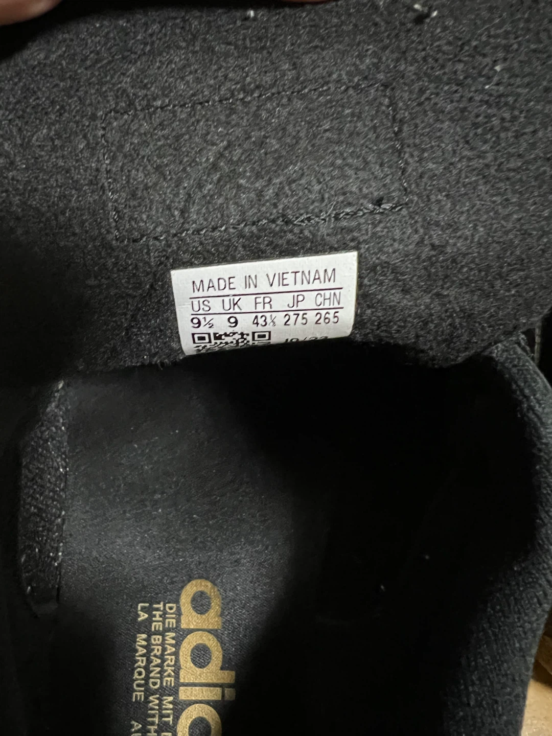 adidas SAMBA 黒 27.5cmの写真4枚目
