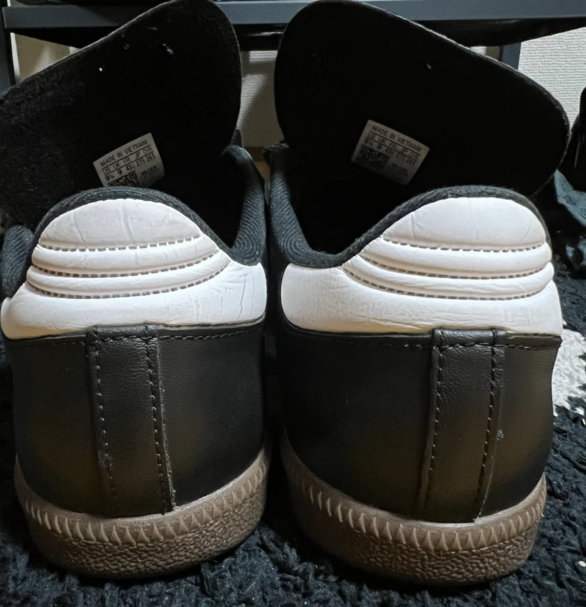 adidas SAMBA 黒 27.5cmの写真5枚目