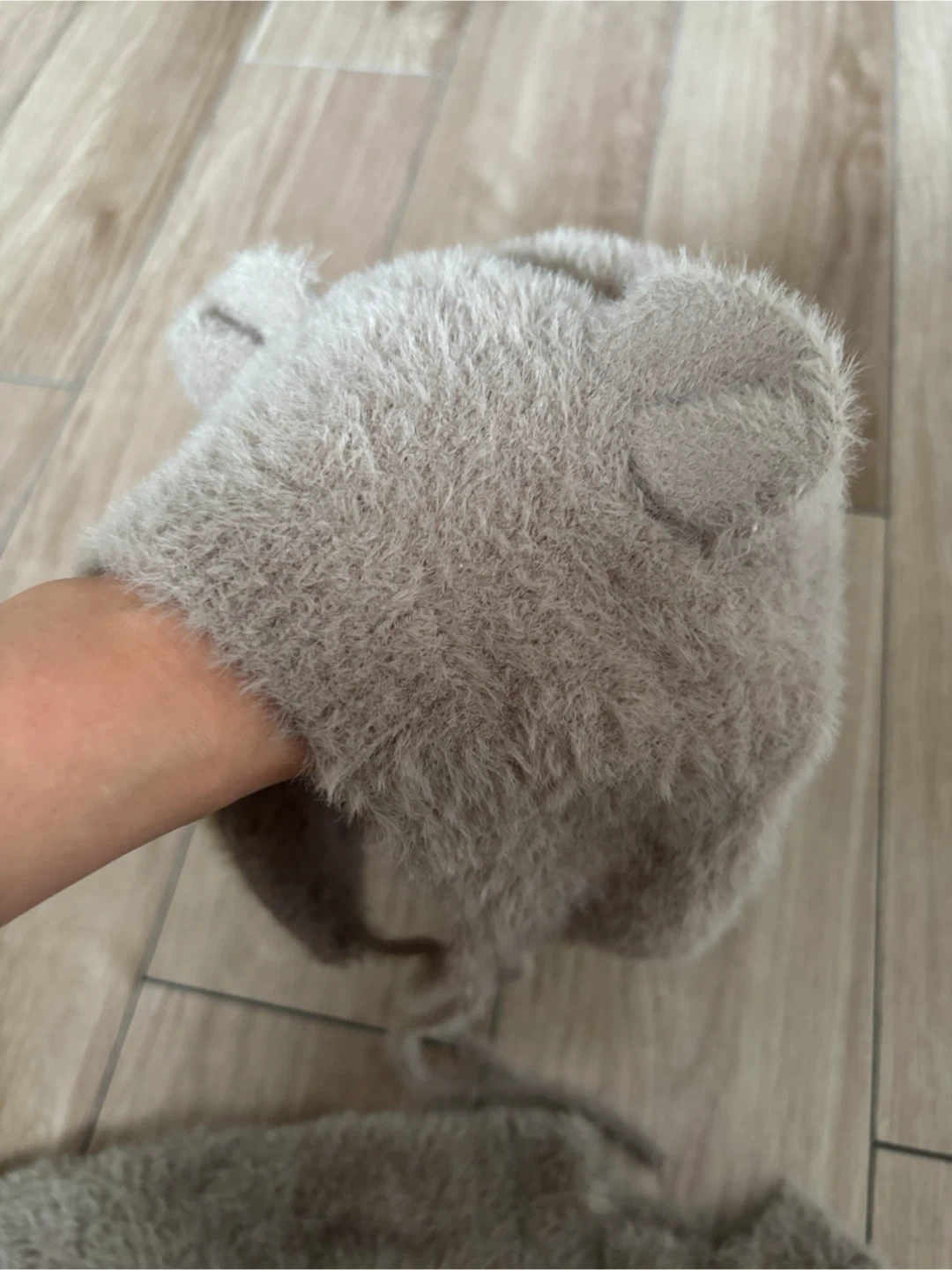 他商品1,000円以上ご購入の方に。くま耳ロンパース 帽子セット 80cmの写真2枚目