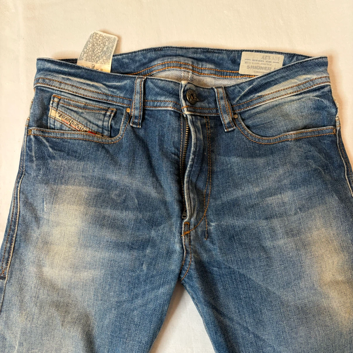 DIESEL キッズ ジュニア スキニー デニム ダメージ加工 12Yの写真3枚目