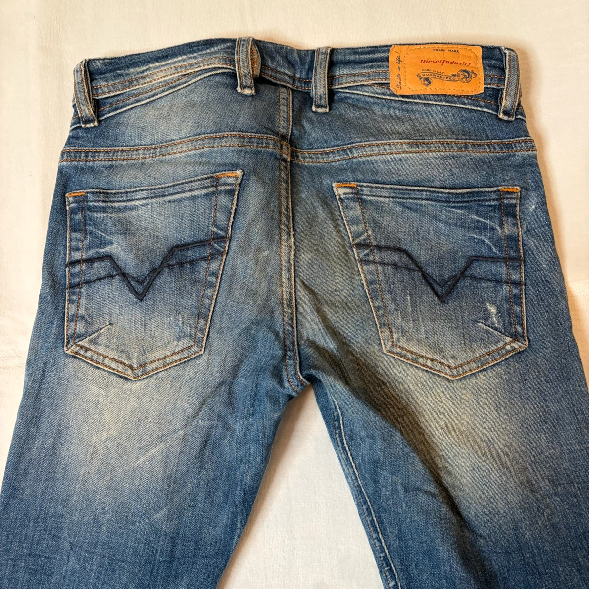 DIESEL キッズ ジュニア スキニー デニム ダメージ加工 12Yの写真5枚目