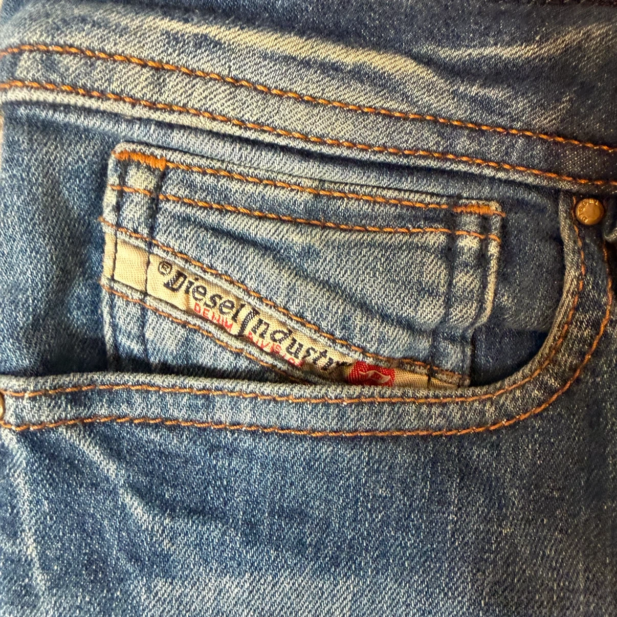 DIESEL キッズ ジュニア スキニー デニム ダメージ加工 12Yの写真8枚目