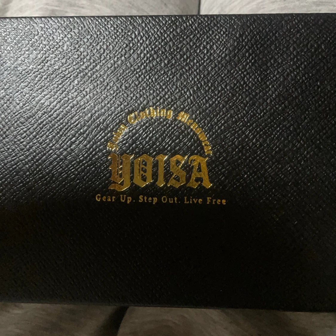 YOISA 長財布 ブラック ラウンドファスナー