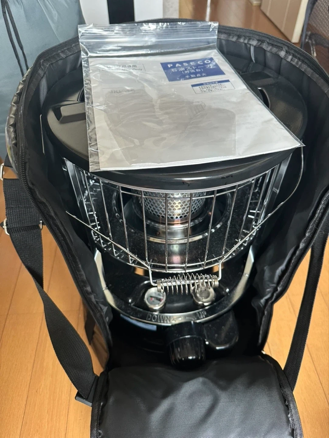 PASECO 石油ストーブJKH-1S 五徳&ケース付きの写真2枚目
