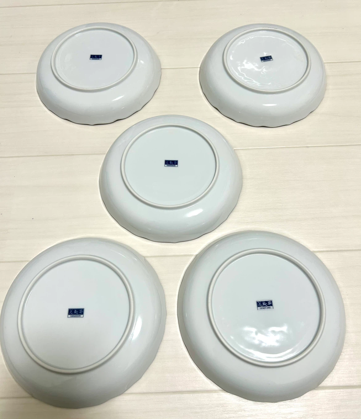 【定価約5千円】たち吉 花数寄 色絵中皿 5枚セット HANASUKI ブランド和食器 盛皿の写真2枚目
