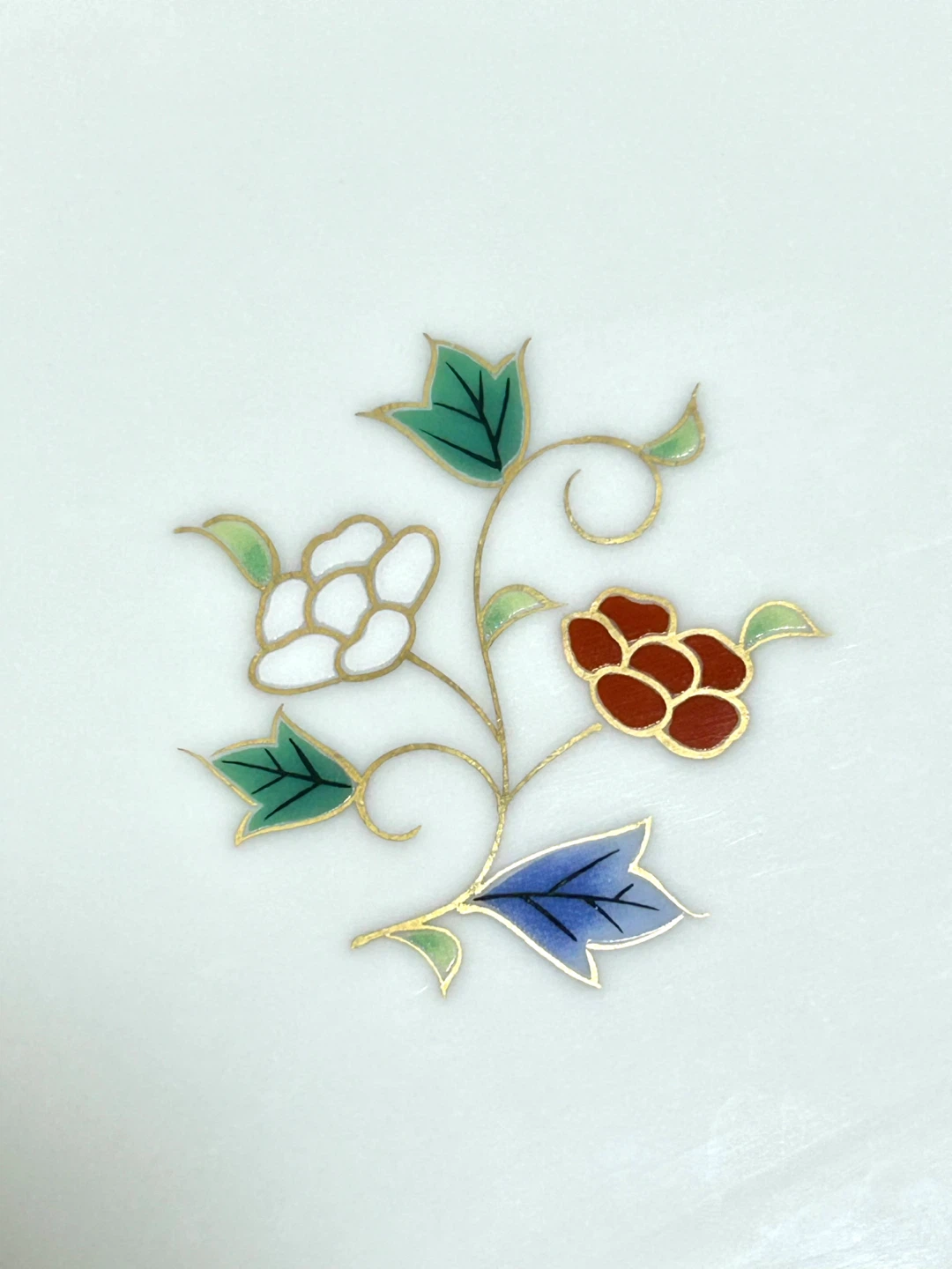 【定価約5千円】たち吉 花数寄 色絵中皿 5枚セット HANASUKI ブランド和食器 盛皿の写真5枚目