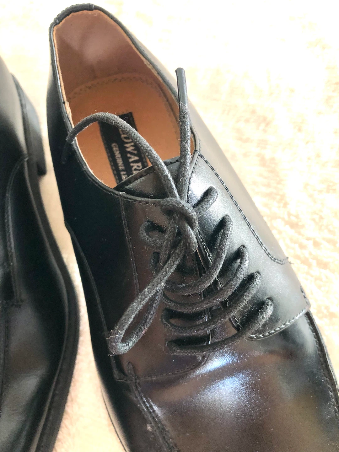 👞✨【未使用品】エドワードヒル ビジネスシューズ 黒 25.0cm EEE✨の写真6枚目