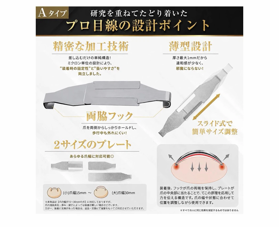 巻き爪矯正器具セットの写真5枚目