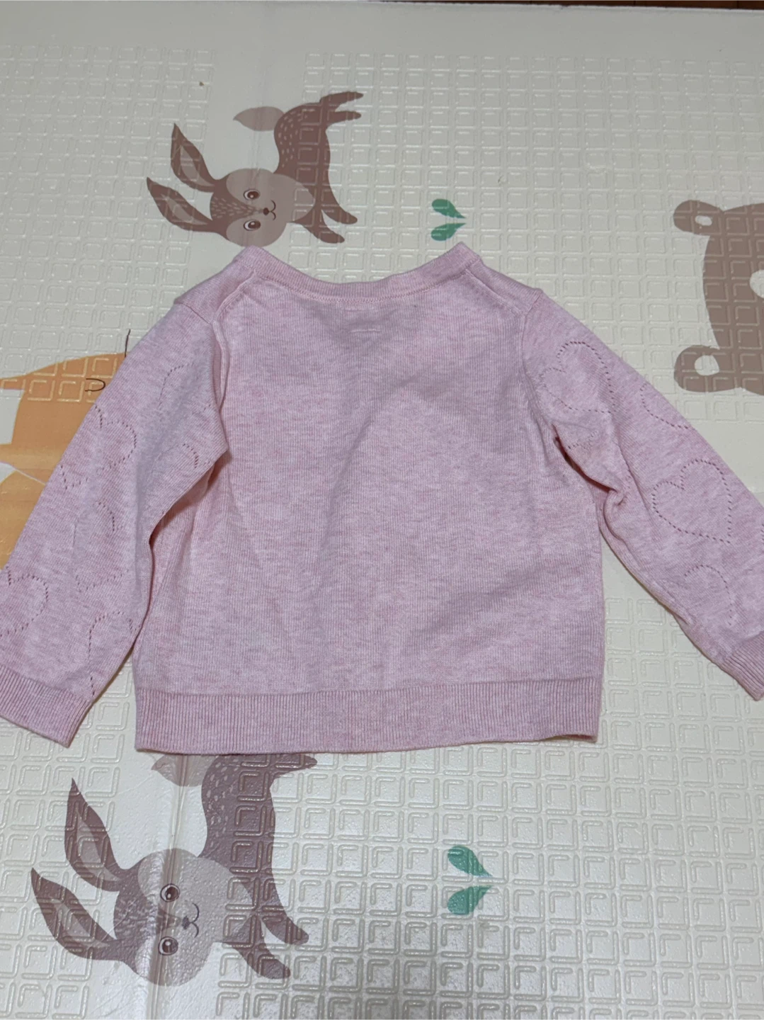 ベビーギャップ ハート柄カーディガン ピンク　80cm 12-18monthの写真2枚目