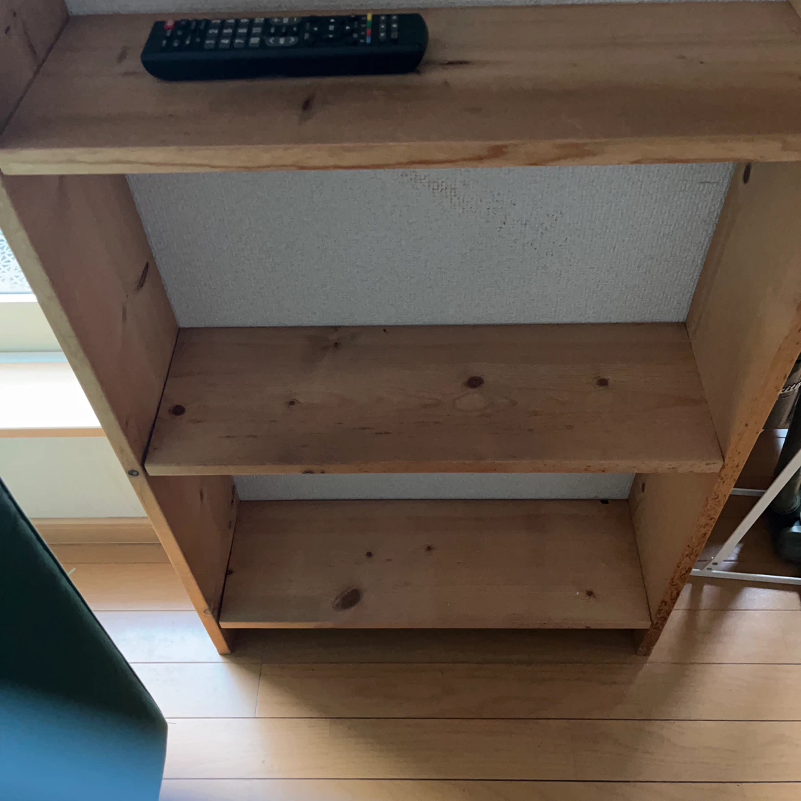 手作り木製オープンシェルフ 飾り棚 ナチュラルの写真2枚目
