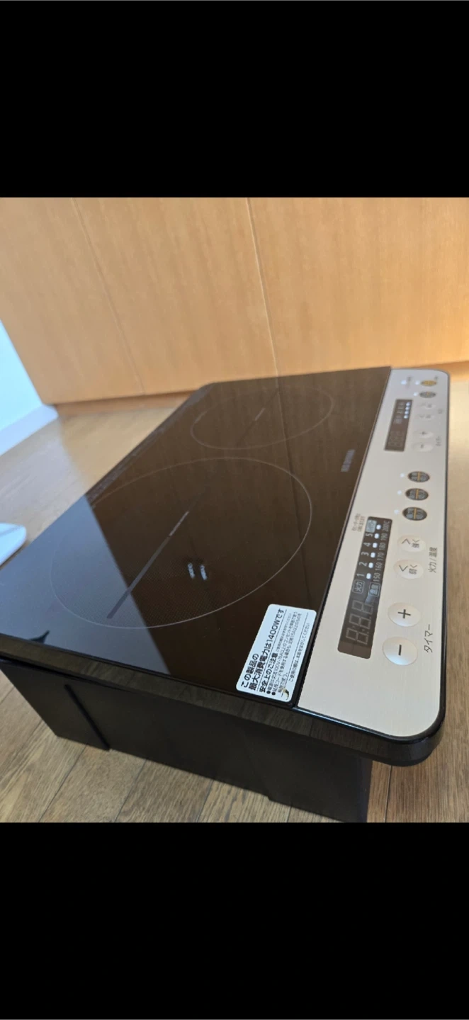 アイリスオーヤマ 2口 IHコンロ IHK-W12Sの写真2枚目