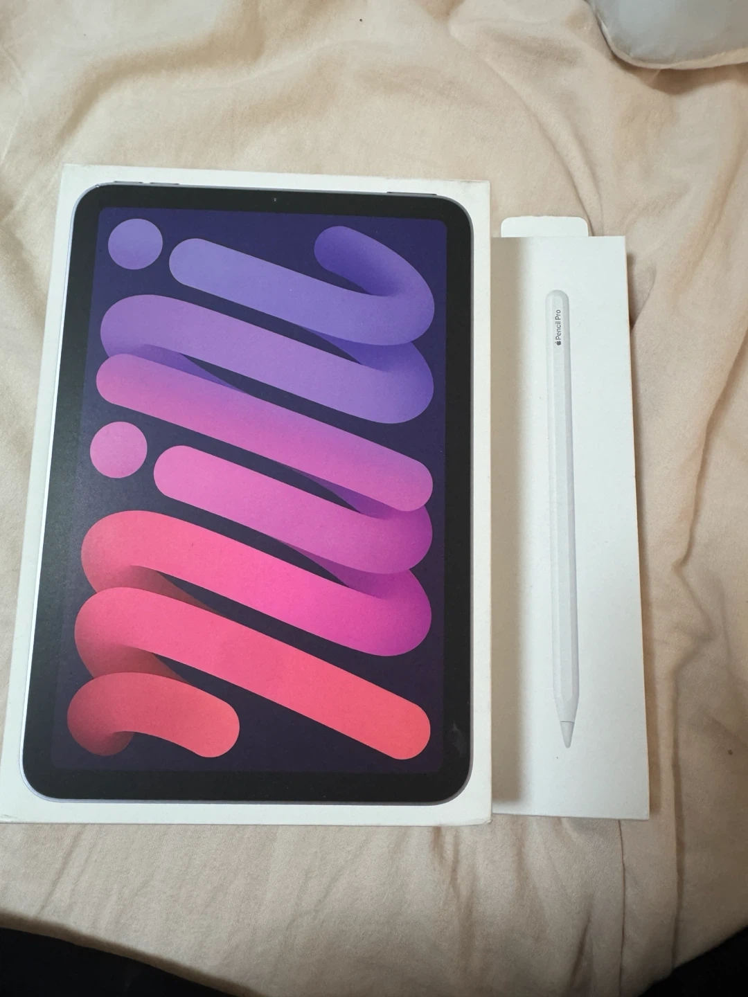 IPad mini7の箱とiPadペンシルプロの箱