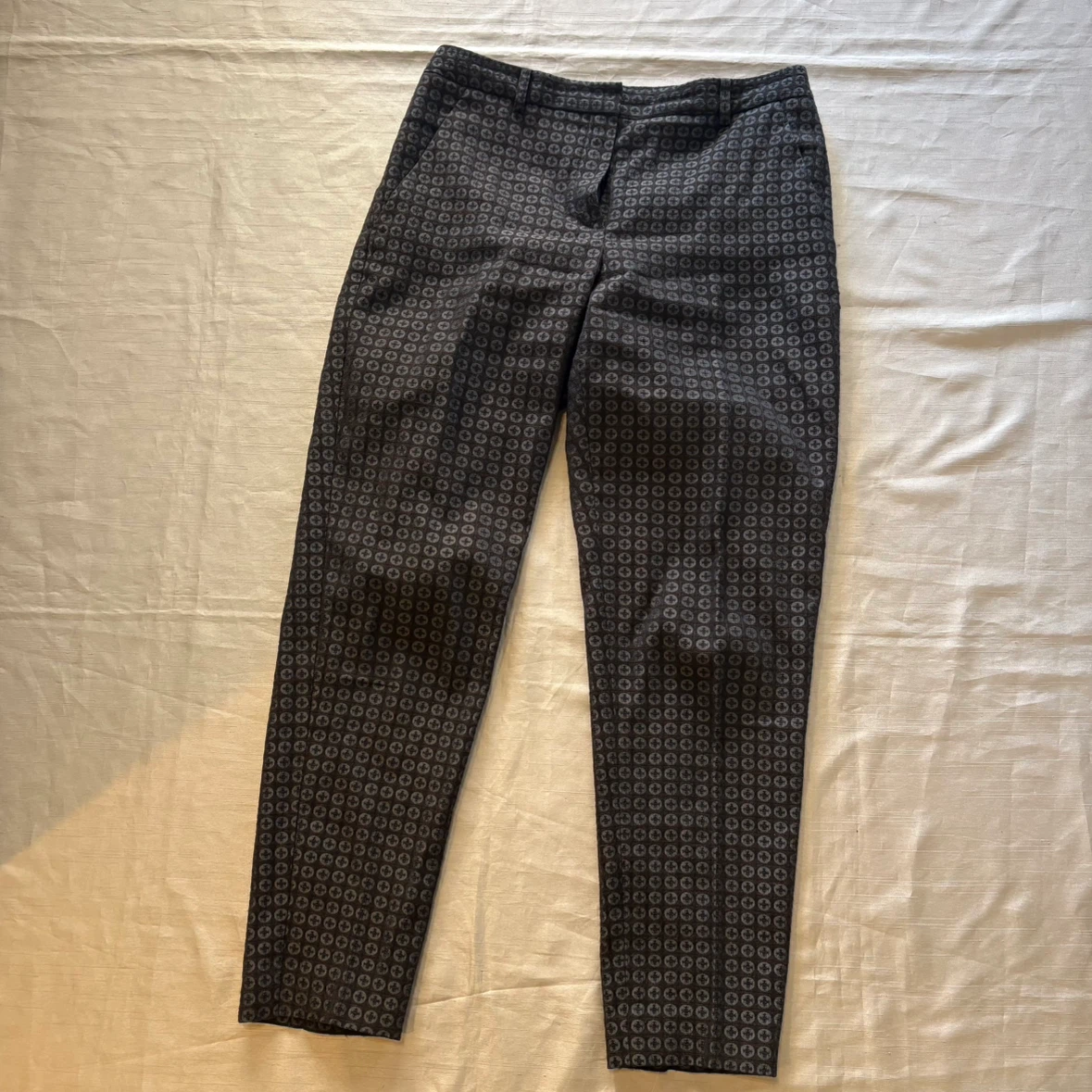 theory luxe セオリーリュクス　幾何学模様 スラックス パンツ　M