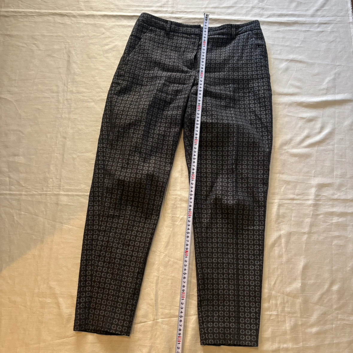 theory luxe セオリーリュクス　幾何学模様 スラックス パンツ　Mの写真2枚目