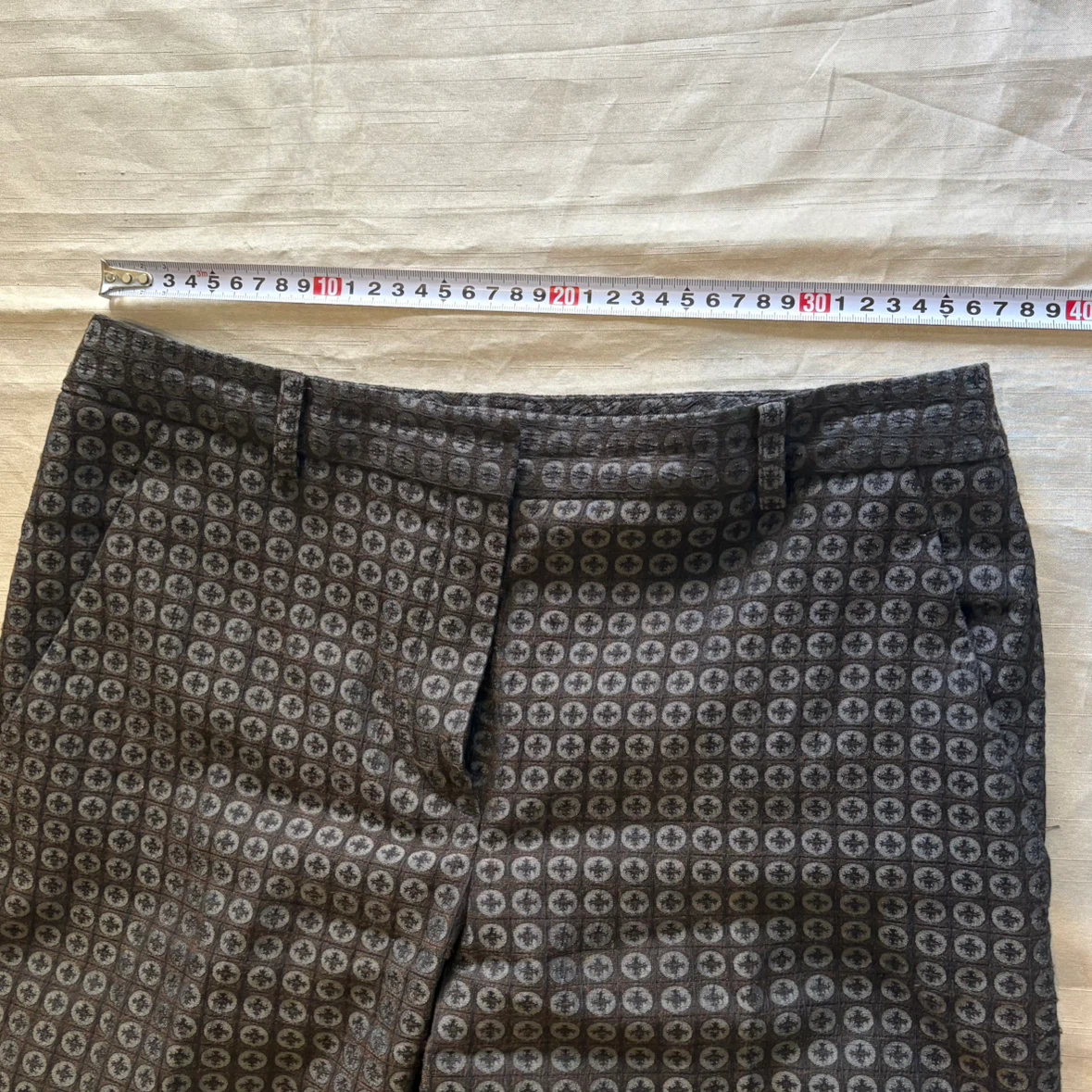 theory luxe セオリーリュクス　幾何学模様 スラックス パンツ　Mの写真3枚目