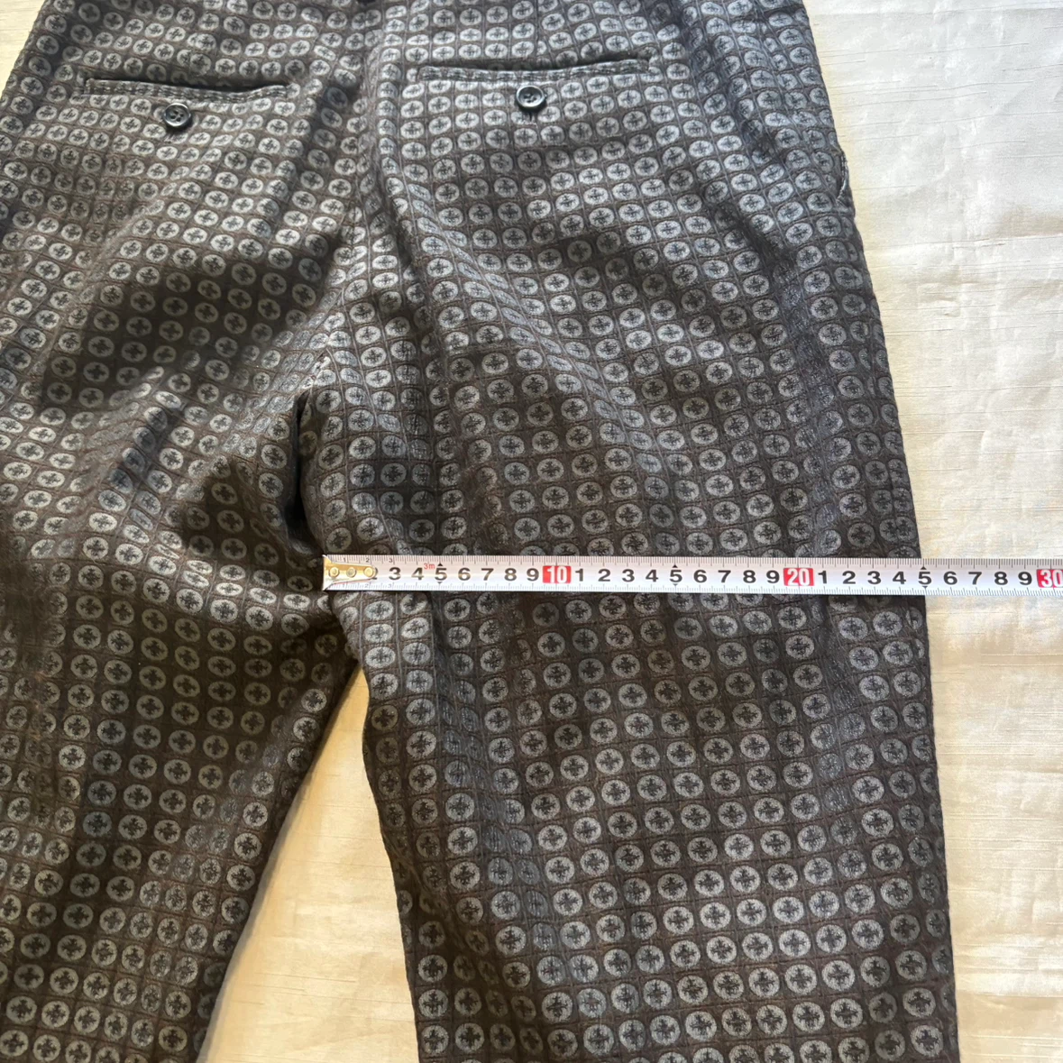 theory luxe セオリーリュクス　幾何学模様 スラックス パンツ　Mの写真4枚目