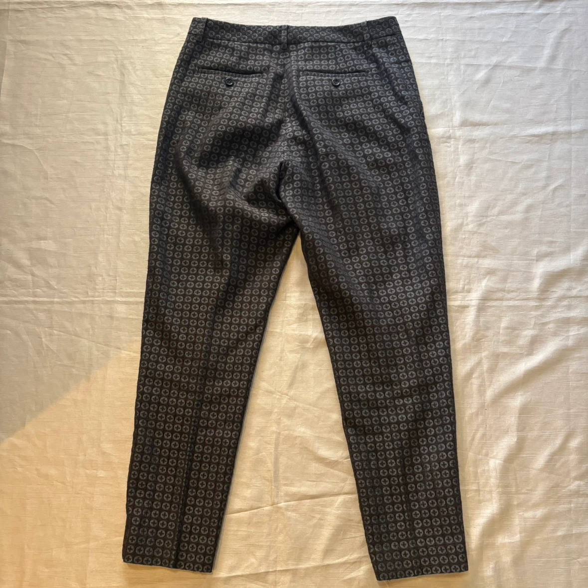 theory luxe セオリーリュクス 幾何学模様 スラックス パンツ Mの写真8枚目