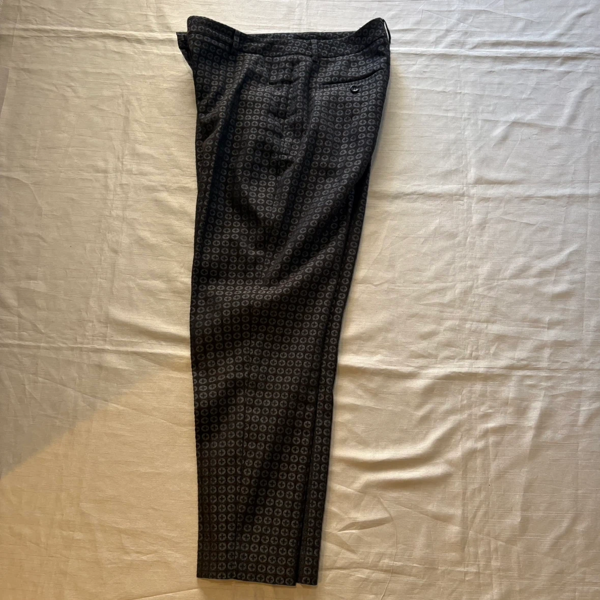 theory luxe セオリーリュクス 幾何学模様 スラックス パンツ Mの写真10枚目