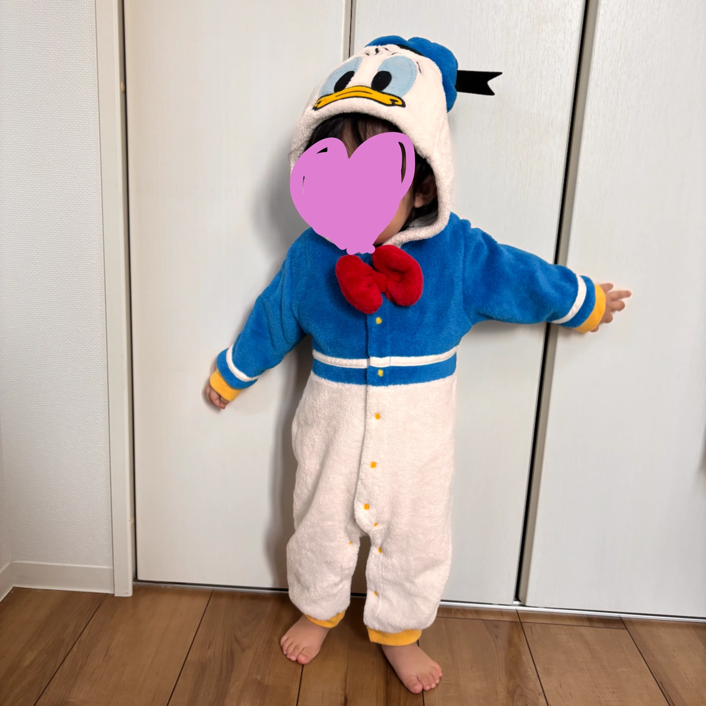 ディズニー ドナルドダック 着ぐるみ カバーオール Dハロの写真4枚目