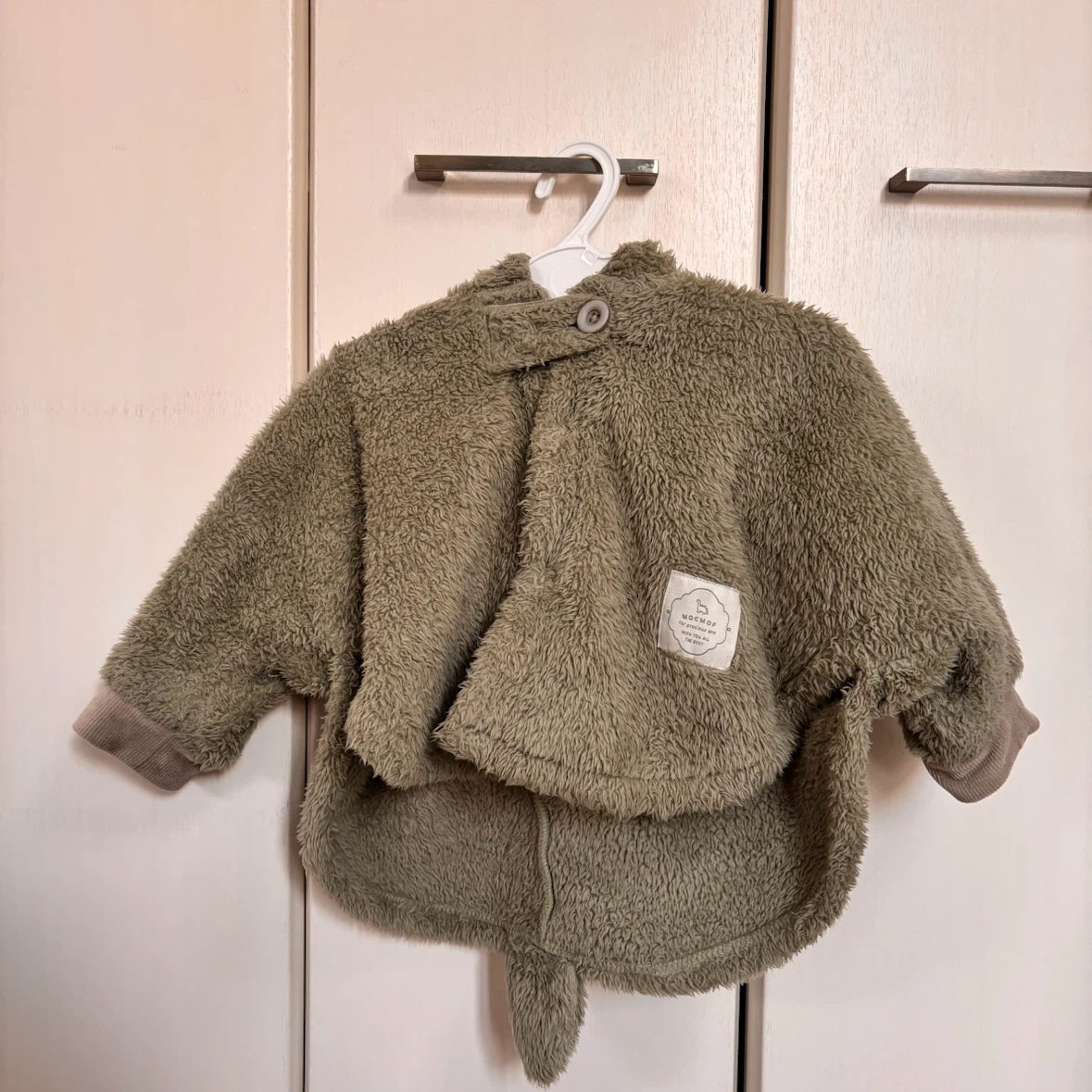 ポンチョ風 アウター DADWAY 恐竜 ボア 80サイズ