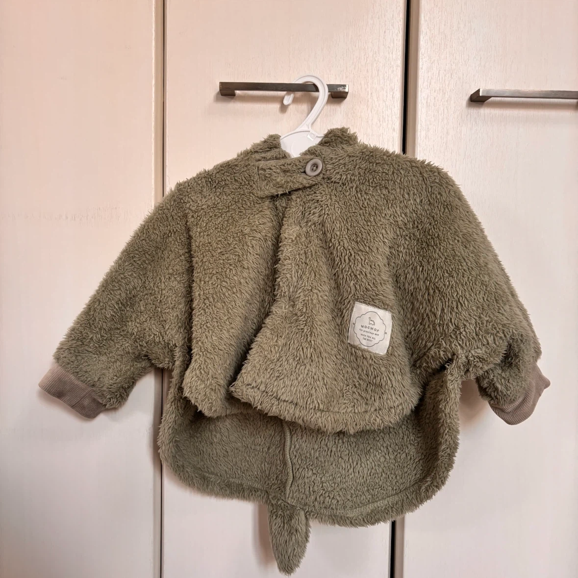 ポンチョ風 アウター DADWAY 恐竜 ボア 80サイズ