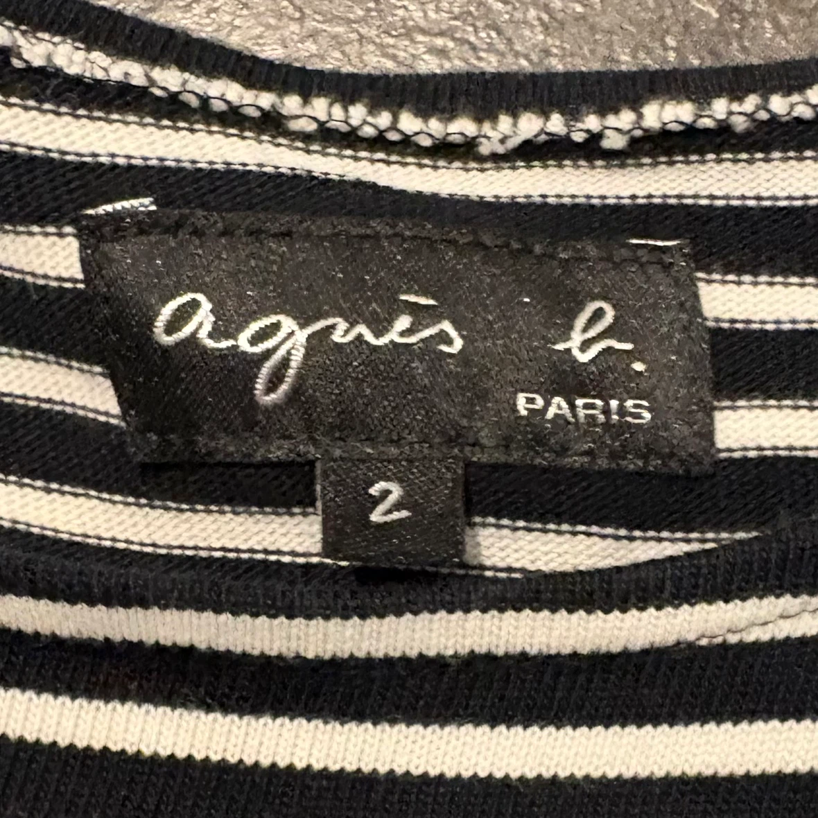 agnes b. PARIS ボーダー ノースリーブ ワンピース 2の写真5枚目