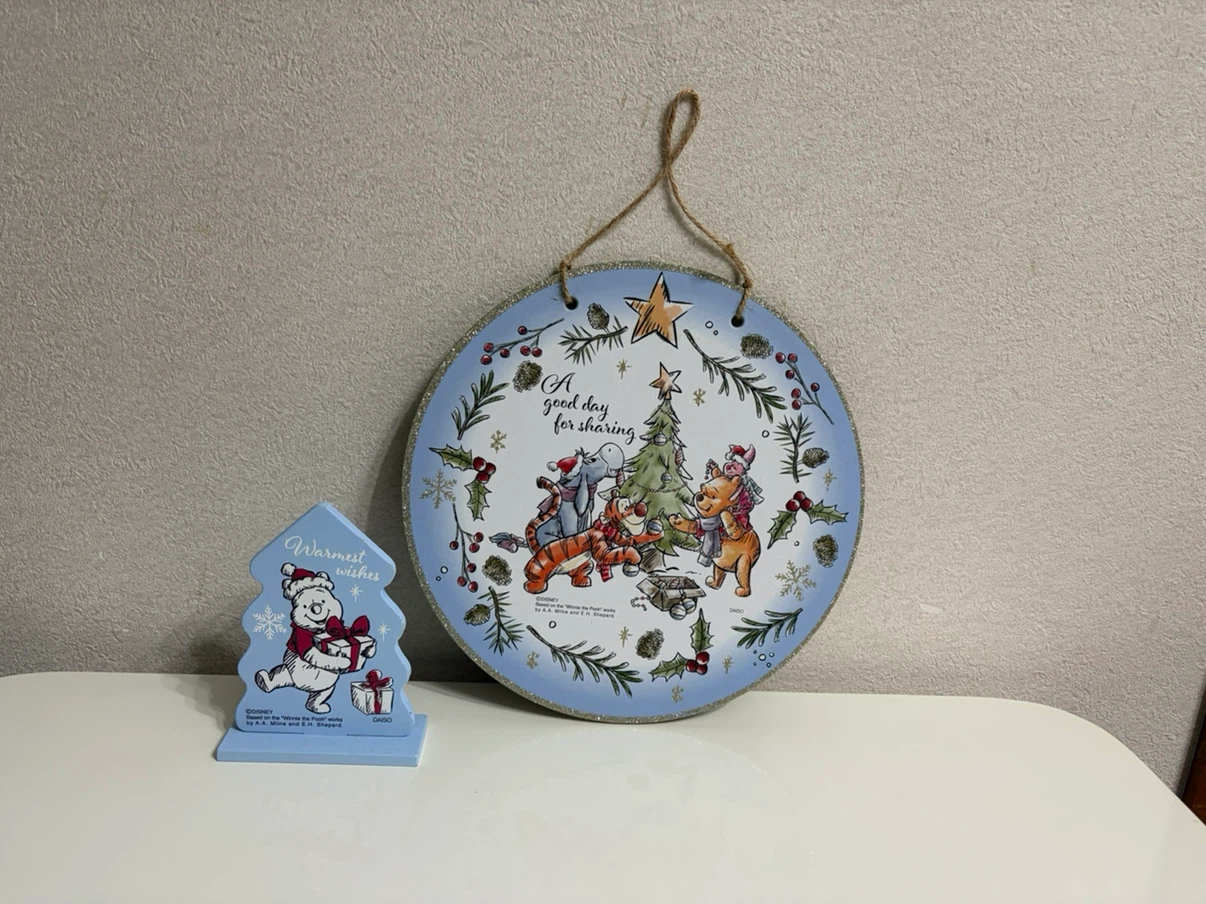 くまのプーさん クリスマスインテリア雑貨2点